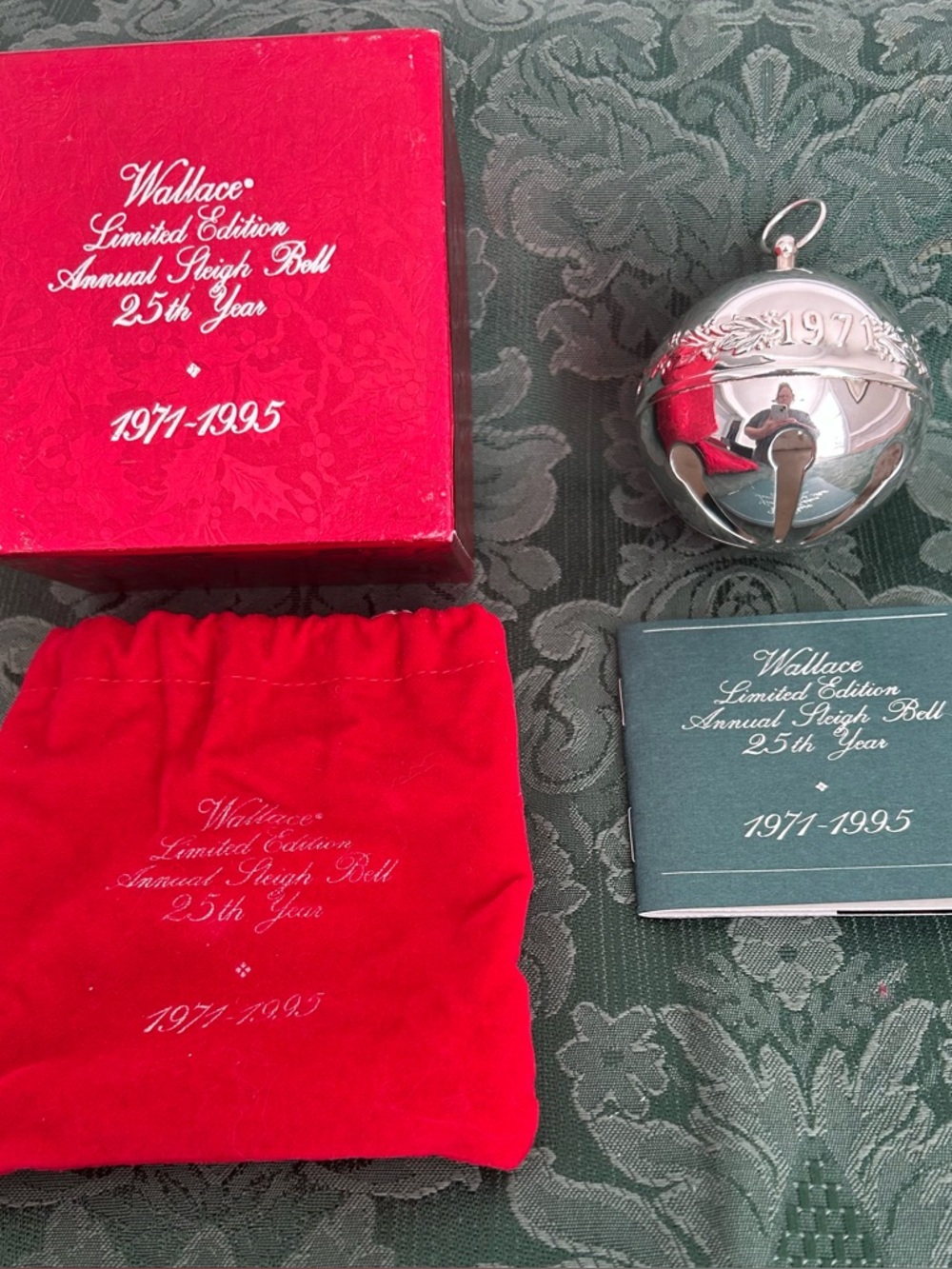 Vintage 25th Anniversary Edition Wallace Silversmiths Collectible Sleigh Bell